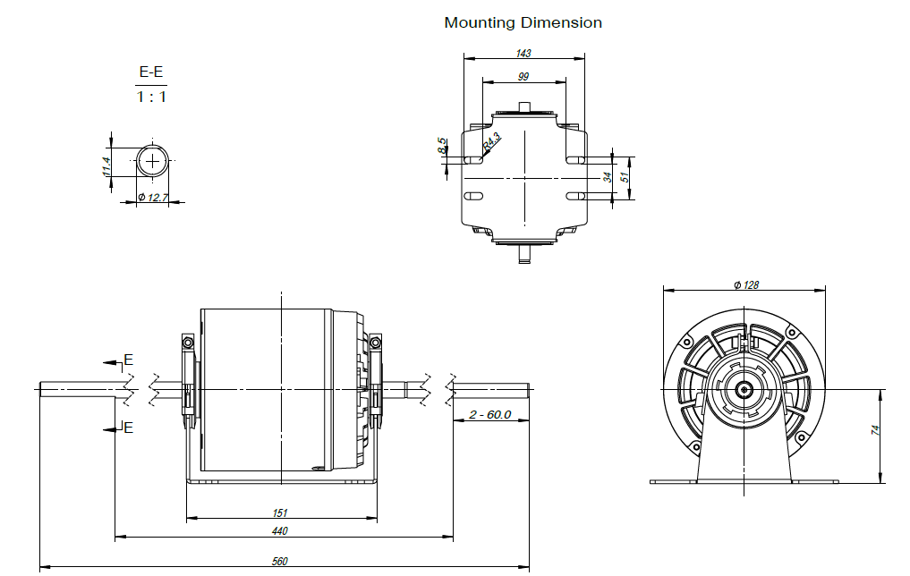 محرك HVAC EC لتكييف الهواء