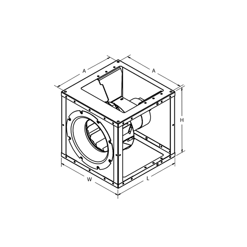 مروحة الطرد المركزي EC الموفرة للطاقة لأنظمة التدفئة والتهوية وتكييف الهواء (HVAC).